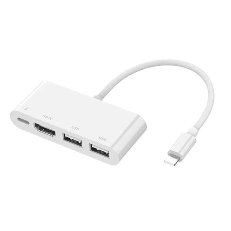 75216 Convertitore video HD 4 in 1 da 8 pin a HDMI + ricarica 8 pin + 2 porte USB, 75216 75216 Convertitore video HD 4 in 1 da 8 pin a HDMI + ricarica 8 pin + 2 porte USB, 75216